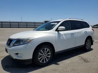 2013 Nissan Pathfinder SV with VIN 5N1AR2MN1DC666408, listed as a Copart auction lot 61255255 with 146,680 mi miles and Salvage title. Bid and sale history available at DreamBid. Image 1.