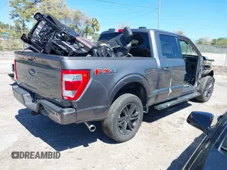 2022 Ford F-150 XL with VIN 1FTFW1E8XNFA41995, listed as a IAAI auction lot 41743193 with 1 mi miles. Bid and sale history available at carsss.com. Image 4.