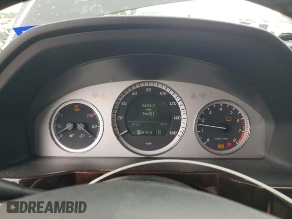 2011 Mercedes-Benz GLK 350 with VIN WDCGG5GB7BF663204, listed as a Copart auction lot 50975345 with 96,651 mi miles and Salvage Title. Bid and sale history available at DreamBid. Image 9.