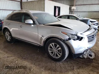 2013 Infiniti FX with VIN JN8CS1MU7DM141368, listed as a Copart auction lot 74724924 with 123,270 mi miles and Salvage Title. Bid and sale history available at DreamBid. Image 4.