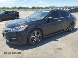 2016 Honda Accord Sport z VIN 1HGCR2F58GA056551, wystawiony jako Copart lot #58193625 z przebiegiem 133 018 mil mil oraz Szkoda całkowita • Salvage title. Historia ofert i sprzedaży dostępna na DreamBid. Obrazek 1.