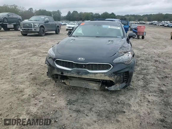 2018 Kia Stinger Premium with VIN KNAE25LA2J6017296, listed as a Copart auction lot 80624334 with 102,407 mi miles and Salvage Title. Bid and sale history available at DreamBid. Image 11.