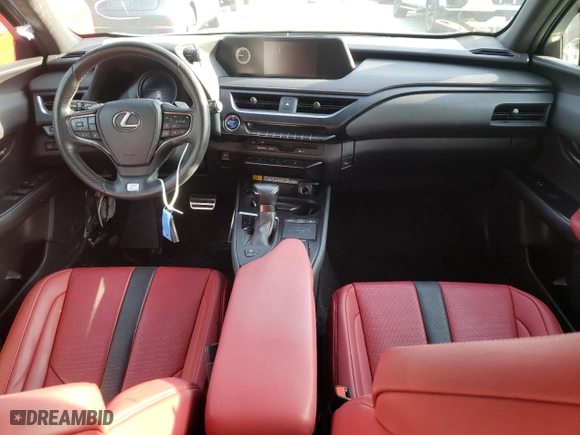 2021 Lexus UX with VIN JTHR9JBH3M2053774, listed as a Copart auction lot 44248563 with 35,833 mi miles. Bid and sale history available at carsss.com. Image 8.