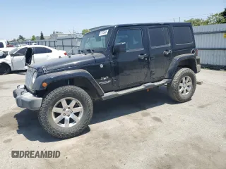 2017 Jeep Wrangler Unlimited Sahara with VIN 1C4BJWEG3HL614632, listed as a Copart auction lot 57525545 with 75,973 mi miles and Salvage title. Bid and sale history available at DreamBid. Image 1.