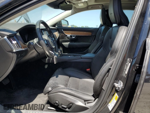 2020 Volvo S90 Inscription with VIN LVYA22MLXLP175892, listed as a Copart auction lot 57109444 with 29,693 mi miles and Salvage Title. Bid and sale history available at carsss.com. Image 7.