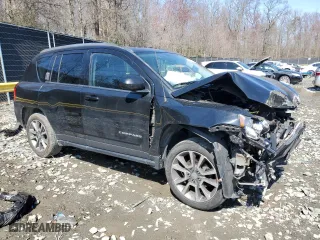 2017 Jeep Compass High Altitude with VIN 1C4NJCEA7HD125880, listed as a Copart auction lot 49104925 with 99,779 mi miles and Salvage Title. Bid and sale history available at carsss.com. Image 4.