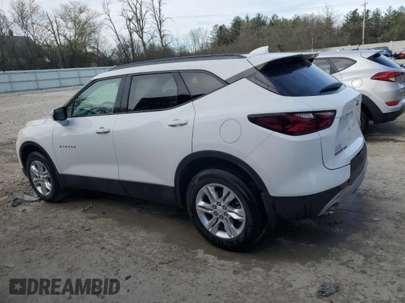 2022 Chevrolet Blazer LT with VIN 3GNKBHR49NS113055, listed as a Copart auction lot 54768725 with 51,151 mi miles and Salvage title. Bid and sale history available at DreamBid. Image 2.