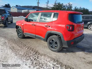 2018 Jeep Renegade Upland Edition with VIN ZACCJBAB0JPJ55503, listed as a IAAI auction lot 41278285 with 30,465 mi miles. Bid and sale history available at carsss.com. Image 3.