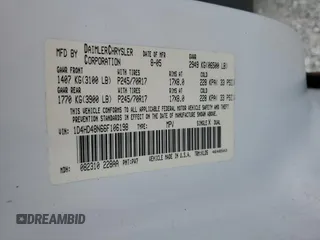 2006 Dodge Durango SLT с VIN 1D4HD48N66F106198, выставлен на аукционе Copart как лот 44621635 с пробегом 157 346 миль миль и Списание • Salvage title. История ставок и продаж доступна на DreamBid. Изображение 13.