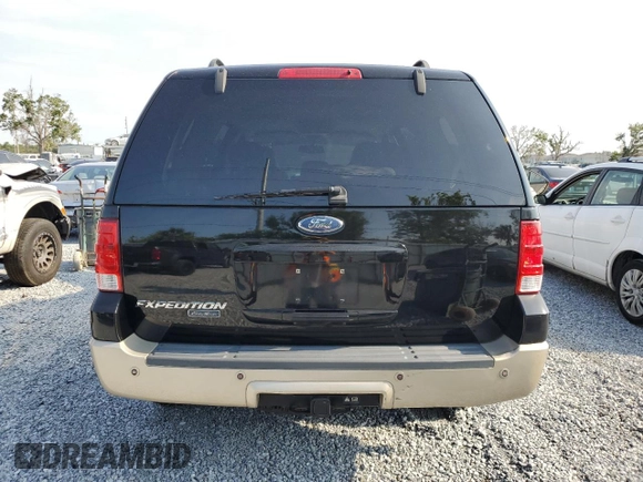 2006 Ford Expedition Eddie Bauer with VIN 1FMPU17596LA91363, listed as a Copart auction lot 55474755 with 127,201 mi miles and Salvage title. Bid and sale history available at DreamBid. Image 6.