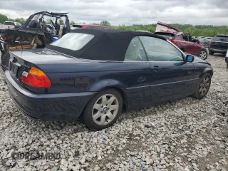 2001 BMW 3 Series 325Ci z VIN WBABS33411JY50828, wystawiony jako Copart lot #55271675 z przebiegiem 107 675 mil mil oraz Szkody całkowita. Historia ofert i sprzedaży dostępna na DreamBid. Obrazek 3.