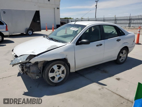 2005 Ford Focus S with VIN 1FAFP34N05W296550, listed as a Copart auction lot 59391835 with 216,509 mi miles and Salvage title. Bid and sale history available at DreamBid. Image 1.