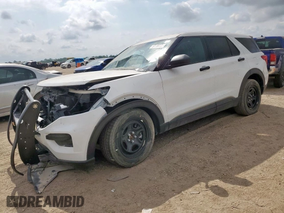 2023 Ford Police Interceptor Utility z VIN 1FM5K8AB5PGC17264, wystawiony jako Copart lot #57790225 z przebiegiem 457 mil mil oraz Tytuł czysty. Historia ofert i sprzedaży dostępna na DreamBid. Obrazek 1.