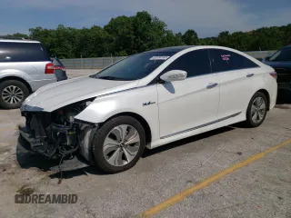 2015 Hyundai Sonata Hybrid Limited with VIN KMHEC4A43FA123201, listed as a Copart auction lot 62230193 with 162,053 mi miles and Salvage Title. Bid and sale history available at carsss.com. Image 1.