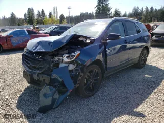 2020 Chevrolet Equinox LT with VIN 3GNAXVEX9LL289090, listed as a Copart auction lot 53211295 with 62,747 mi miles and Salvage Title. Bid and sale history available at carsss.com. Image 1.