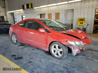 2008 Honda Civic Cpe EX with VIN 2HGFG12878H530117, listed as a Copart auction lot 87653315 with 185,056 mi miles and Salvage Title. Bid and sale history available at carsss.com. Image 4.