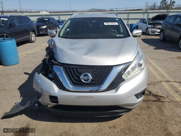 2016 Nissan Murano SL with VIN 5N1AZ2MH4GN108538, listed as a Copart auction lot 48416645 with 63,999 mi miles and Salvage Title. Bid and sale history available at carsss.com. Image 5.
