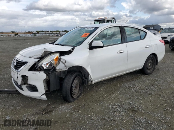2014 Nissan Versa S Plus with VIN 3N1CN7AP9EL813031, listed as a Copart auction lot 51343925 with Not Provided miles and Salvage Title. Bid and sale history available at carsss.com. Image 1.