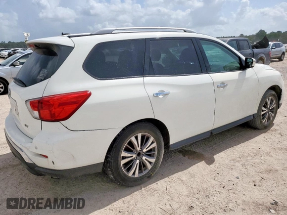 2017 Nissan Pathfinder SV with VIN 5N1DR2MN4HC698045, listed as a Copart auction lot 61505615 with 114,227 mi miles and Salvage title. Bid and sale history available at DreamBid. Image 3.