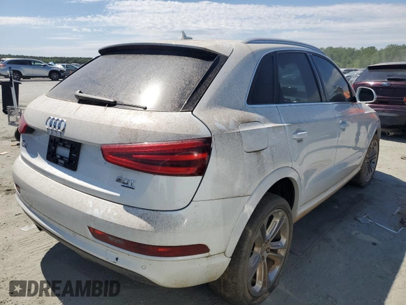 2015 Audi Q3 Premium Plus with VIN WA1EFCFS6FR012070, listed as a Copart auction lot 58174205 with 158,918 mi miles and Clean title. Bid and sale history available at DreamBid. Image 3.
