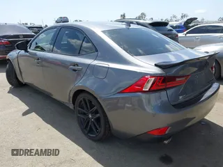 2015 Lexus IS 350 with VIN JTHCE1D28F5006381, listed as a IAAI auction lot 41953698 with 127,688 mi miles and . Bid and sale history available at DreamBid. Image 3.