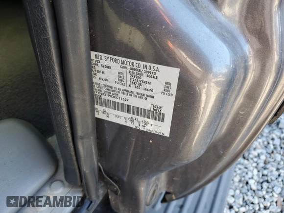 2003 Ford Super Duty F-250 XL with VIN 1FTNX21P03EC11327, listed as a Copart auction lot 86167644 with 191,817 mi miles and Salvage Title. Bid and sale history available at carsss.com. Image 12.