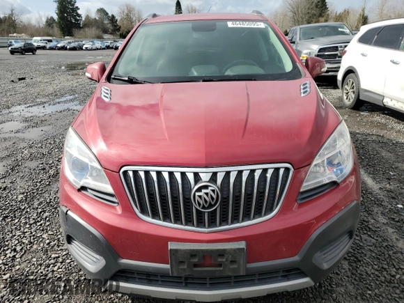 2016 Buick Encore with VIN KL4CJASB3GB734459, listed as a Copart auction lot 46485095 with 116,043 mi miles and Salvage Title. Bid and sale history available at carsss.com. Image 5.