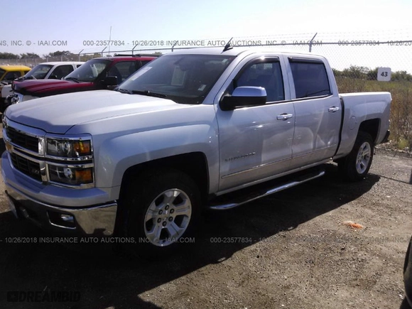 2014 Chevrolet Silverado 1500 LTZ with VIN 3GCUKSEC8EG407934, listed as a IAAI auction lot 23577834 with NaN miles. Bid and sale history available at carsss.com. Image 2.
