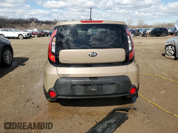 2015 Kia Soul with VIN KNDJN2A24F7120725, listed as a Copart auction lot 49513545 with 102,519 mi miles and Salvage Title. Bid and sale history available at DreamBid. Image 6.