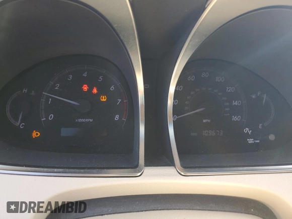 2012 Toyota Avalon with VIN 4T1BK3DB1CU455285, listed as a Copart auction lot 61193575 with 109,673 mi miles and Salvage title. Bid and sale history available at DreamBid. Image 9.