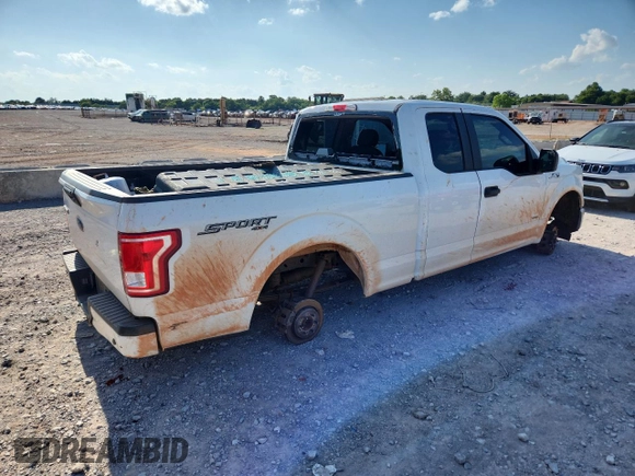 2017 Ford F-150 XL with VIN 1FTEX1EP1HKC82761, listed as a Copart auction lot 64113435 with 165,226 mi miles and Clean title. Bid and sale history available at DreamBid. Image 3.