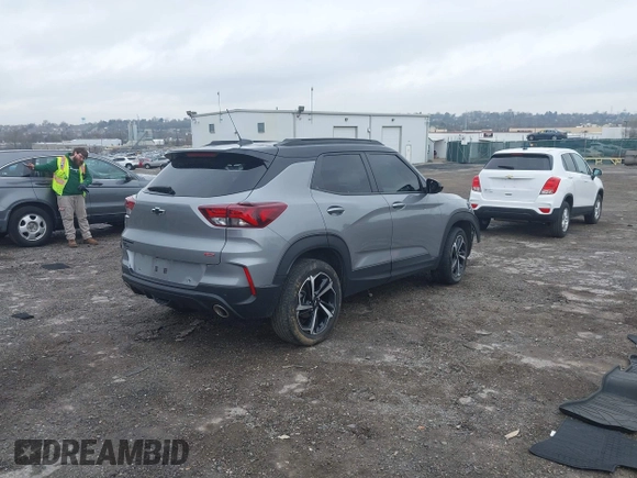 2023 Chevrolet TrailBlazer RS with VIN KL79MUSL3PB011922, listed as a IAAI auction lot 41943713 with 43,742 mi miles and . Bid and sale history available at DreamBid. Image 4.