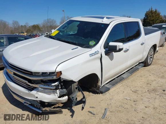 2021 Chevrolet Silverado 1500 High Country with VIN 3GCUYHET2MG281182, listed as a IAAI auction lot 41629483 with 114,663 mi miles. Bid and sale history available at carsss.com. Image 18.
