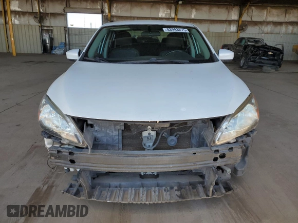 2015 Nissan Sentra SV with VIN 3N1AB7AP0FL690947, listed as a Copart auction lot 53983875 with 84,206 mi miles and Salvage Title. Bid and sale history available at DreamBid. Image 5.