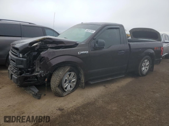 2019 Ford F-150 XL z VIN 1FTMF1E58KKF05253, wystawiony jako Copart lot #49257345 z przebiegiem 41 748 mil mil oraz Szkoda całkowita • Salvage title. Historia ofert i sprzedaży dostępna na DreamBid. Obrazek 1.