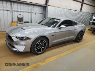 2022 Ford Mustang EcoBoost with VIN 1FA6P8TH6N5101257, listed as a Copart auction lot 48390565 with 57,767 mi miles and Salvage Title. Bid and sale history available at carsss.com. Image 1.