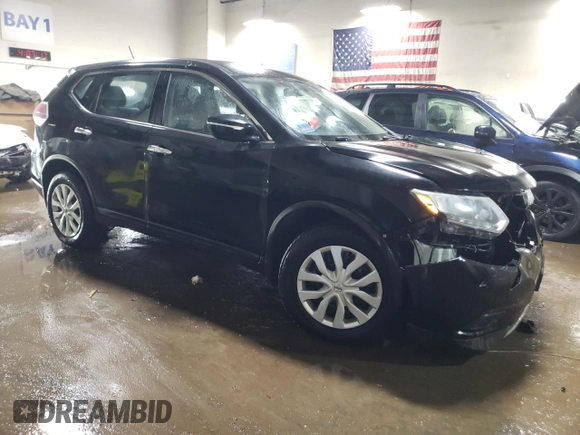 2015 Nissan Rogue SV with VIN KNMAT2MV2FP587220, listed as a Copart auction lot 52145405 with 200,366 mi miles and Salvage Title. Bid and sale history available at DreamBid. Image 4.