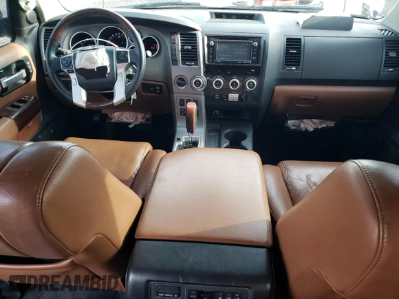 2017 Toyota Sequoia Platinum with VIN 5TDDY5G14HS148117, listed as a Copart auction lot 41897185 with 146,637 mi miles and Salvage Title. Bid and sale history available at carsss.com. Image 8.