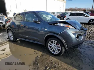 2014 Nissan Juke SV with VIN JN8AF5MV4ET362235, listed as a Copart auction lot 80302924 with 143,862 mi miles and Salvage title. Bid and sale history available at DreamBid. Image 4.