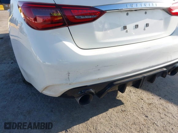 2018 Infiniti Q50 3.0t LUXE with VIN JN1EV7AP4JM364687, listed as a IAAI auction lot 41974812 with 87,439 mi miles. Bid and sale history available at carsss.com. Image 17.