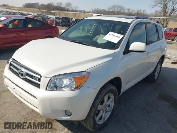 2008 Toyota RAV4 Ltd with VIN JTMBK31V085041130, listed as a IAAI auction lot 41786466 with 137,656 mi miles. Bid and sale history available at carsss.com. Image 2.