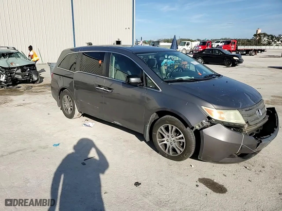 2011 Honda Odyssey EX-L with VIN 5FNRL5H68BB088871, listed as a Copart auction lot 42897825 with 243,001 mi miles and Salvage Title. Bid and sale history available at carsss.com. Image 11.