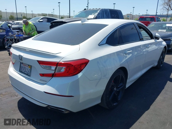 2019 Honda Accord Sport with VIN 1HGCV1F33KA041193, listed as a IAAI auction lot 41956200 with 171,700 mi miles and . Bid and sale history available at DreamBid. Image 4.