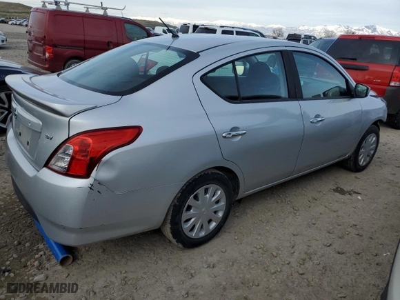 2019 Nissan Versa Sedan SV with VIN 3N1CN7AP8KL800072, listed as a Copart auction lot 50258225 with 36,604 mi miles and Salvage Title. Bid and sale history available at carsss.com. Image 3.
