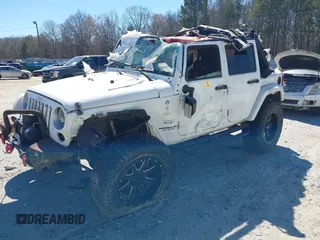 2016 Jeep Wrangler Unlimited Sahara z VIN 1C4HJWEG3GL115175, wystawiony jako IAAI lot #41686551 z przebiegiem Nie podano mil oraz . Historia ofert i sprzedaży dostępna na DreamBid. Obrazek 2.