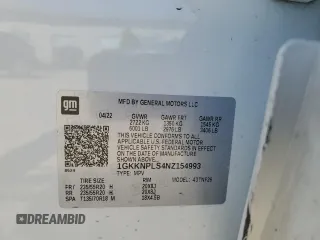 2022 GMC Acadia Denali with VIN 1GKKNPLS4NZ154993, listed as a Copart auction lot 70473834 with 45,157 mi miles and Non Repairable. Bid and sale history available at carsss.com. Image 14.