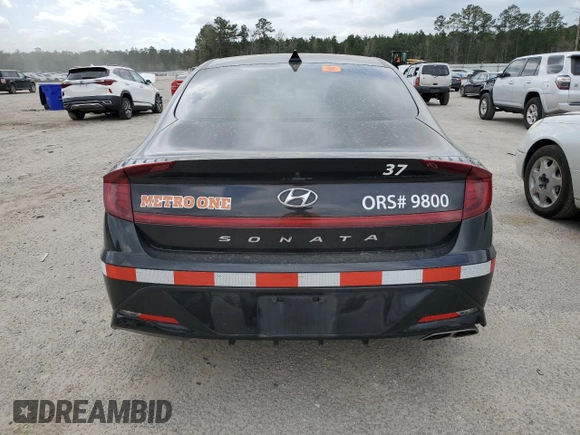 2023 Hyundai Sonata SEL with VIN KMHL64JA2PA272544, listed as a Copart auction lot 49776305 with 82,469 mi miles and Salvage Title. Bid and sale history available at DreamBid. Image 6.