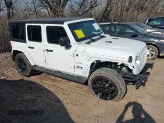 2023 Jeep Wrangler Sahara with VIN 1C4JJXP61PW553364, listed as a IAAI auction lot 41747111 with 22,127 mi miles and . Bid and sale history available at DreamBid. Image 1.
