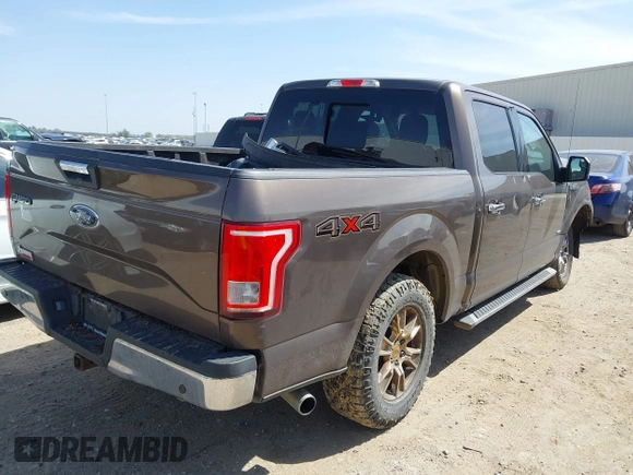2015 Ford F-150 XLT with VIN 1FTEW1EPXFKD55870, listed as a IAAI auction lot 41803252 with 1 mi miles. Bid and sale history available at carsss.com. Image 4.