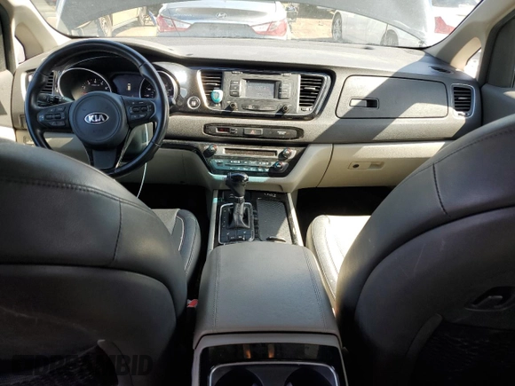 2015 Kia Sedona EX with VIN KNDMC5C19F6025057, listed as a Copart auction lot 50420385 with 145,390 mi miles and Salvage Title. Bid and sale history available at carsss.com. Image 8.